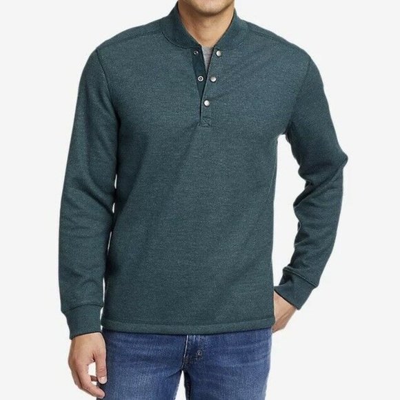 Eddie Bauer Sherpa Lined Thermal Henley Mens Size 2XL Tall